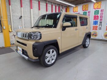 タフト Gターボ クロムベンチャー9インチスマホ連携ディスプレイオーディオ 未使用車 4WD
