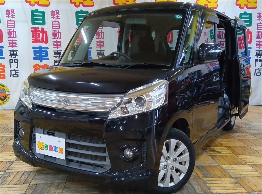 スペーシアカスタム ＸＳ　スマートフォン連携ナビ装着車 4WD