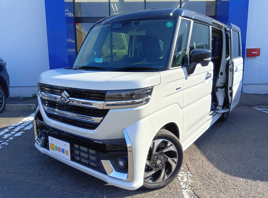 スペーシアカスタム ハイブリットＸＳ 全方位モニター付メモリーナビゲーション・スズキコネクト