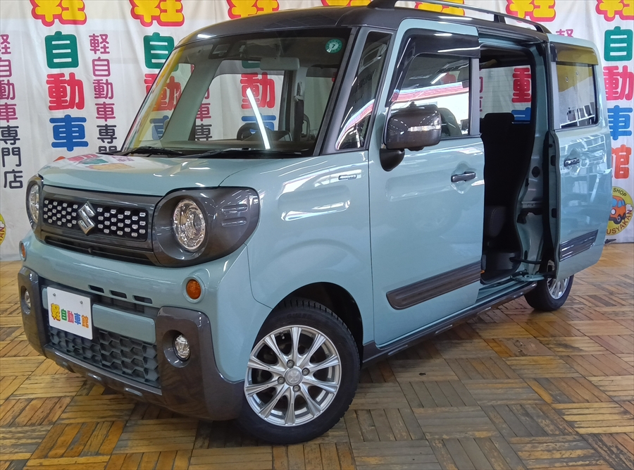 スペーシアギア ハイブリッドＸＺ　全方位モニター用カメラパッケージ装着車　純正ナビＴＶ 4WD