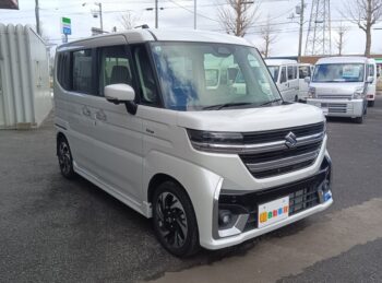 スペーシアカスタム ハイブリッドＸＳ 全方位モニター付純正ナビTV スズキコネクト 4WD