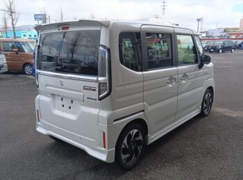 スペーシアカスタム ハイブリッドＸＳ 全方位モニター付純正ナビTV スズキコネクト 4WD