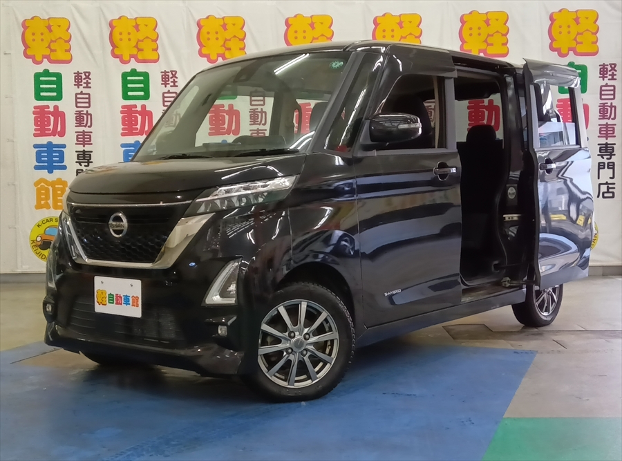 ルークス ハイウェイスターGターボ 純正ナビTVアラウンドビューモニター 4WD