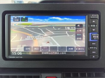 タントカスタム ＲＳ ターボ 純正ナビＴＶ パノラマモニター 後期型