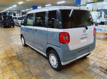 ムーヴキャンバス ストライプスＧターボ　純正9インチナビＴＶ　パノラマモニター 4WD