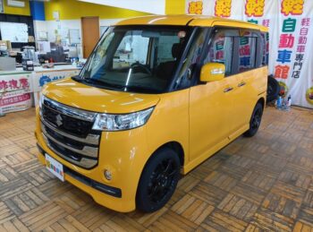 スペーシアカスタムZ ターボ　社外ナビTV 4WD