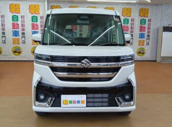 スペーシアカスタム ハイブリッドＸＳ　全方位モニター付純正ナビＴＶ スズキコネクト 未使用車  4WD