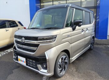 スペーシアカスタム ハイブリットＸＳ 全方位モニター純正ナビＴＶ・スズキコネクト 未使用車 