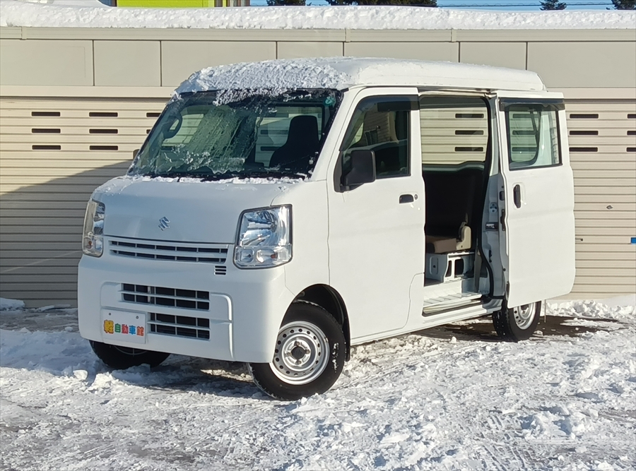 エブリイバン PA セーフティサポート ナビ・バックカメラ 4WD