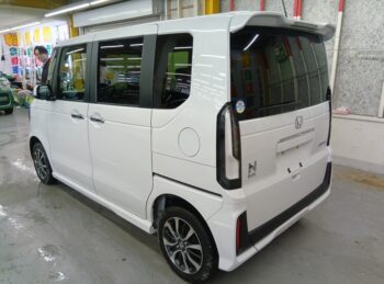 N-BOXカスタム スロープ 福祉車両車椅子仕様 純正ナビTV 4WD