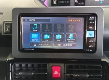 タントカスタム X　純正ナビTV・パノラマビューモニター　4WD