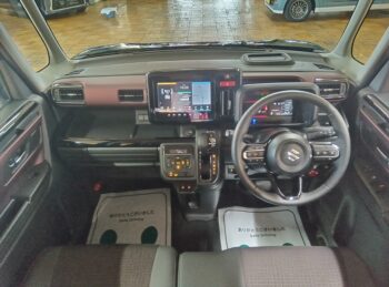 スペーシアカスタム ハイブリッドＸＳ　全方位モニター　純正９インチナビ　ＴＶ　スズキコネクト 4WD