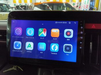 スペーシアカスタム ハイブリッド XS 10インチディスプレイオーディオ・バックカメラ 未使用車 4WD