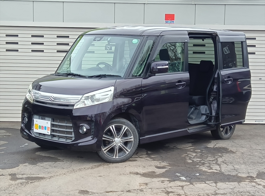 スペーシアカスタム TS ターボ 純正ナビ・TV・バックモニター 4WD