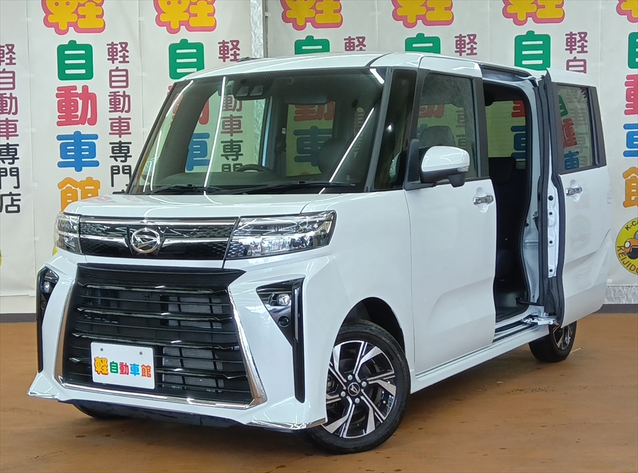 タントカスタム Ｘ　後期型　純正９インチディスプレイオーディオ・バックカメラ 4WD