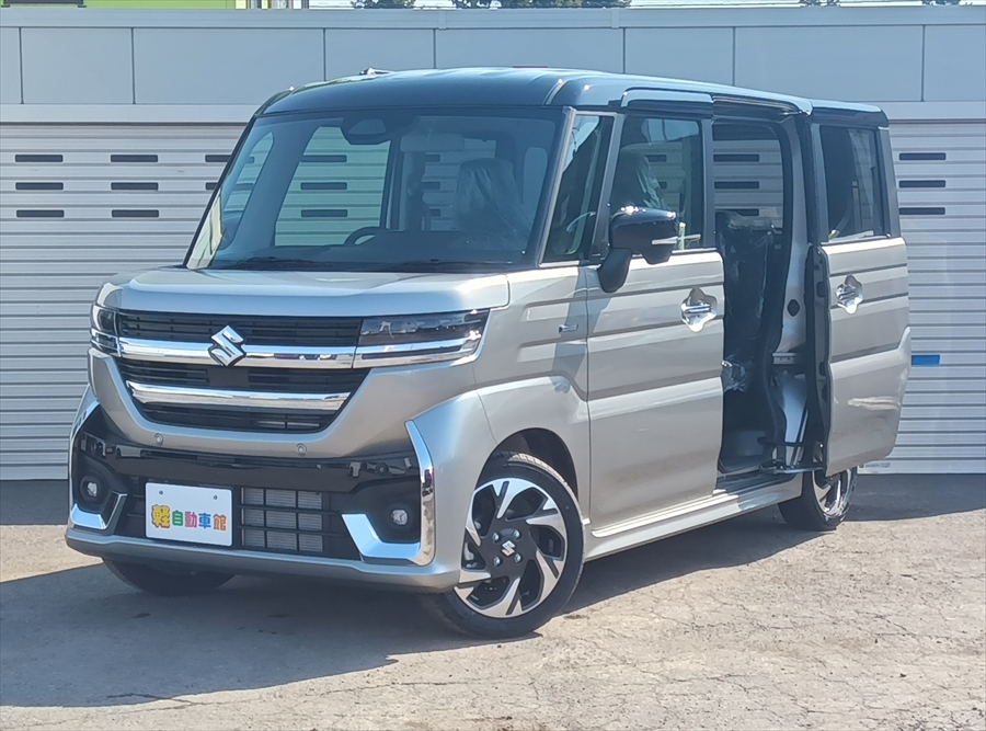 スペーシアカスタム ハイブリッド XS スズキセーフティサポート 未使用車 4WD