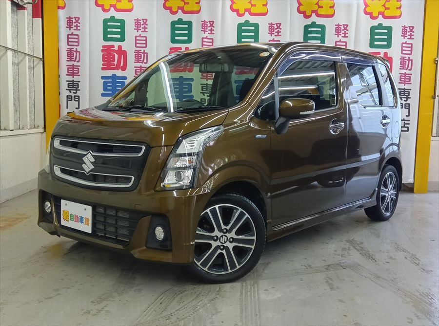 ワゴンR スティングレー ハイブリッドT ターボ ナビ・バックカメラ 4WD