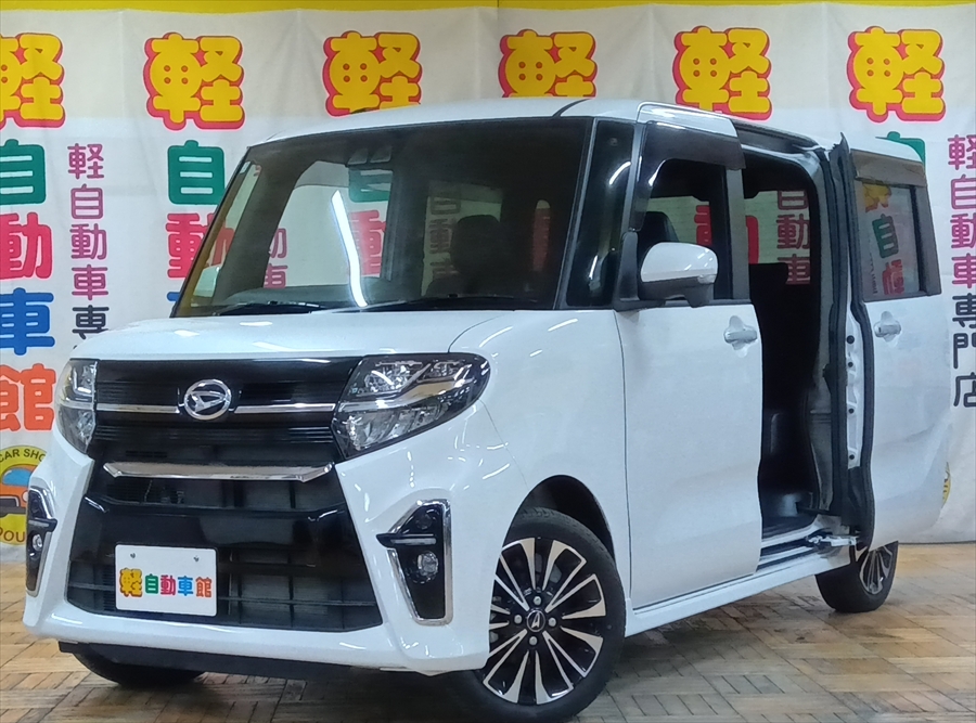 タントカスタム ＲＳ　ターボ　純正ナビ　ＴＶ　バックカメラ 4WD