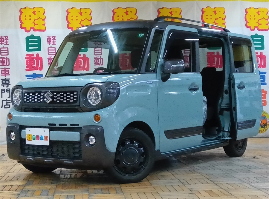 スペーシアギア ハイブリッドＸＺ　全方位モニター　純正ナビ　ＴＶ 4WD