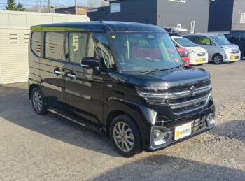 スペーシアカスタム ハイブリッドXS 全方位モニター 純正ナビ・TV スズキコネクト 4WD