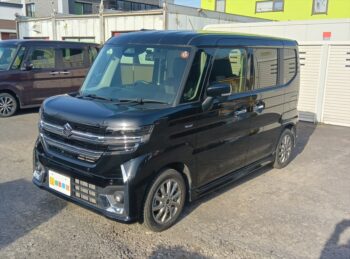 スペーシアカスタム ハイブリッドXS 全方位モニター 純正ナビ・TV スズキコネクト 4WD