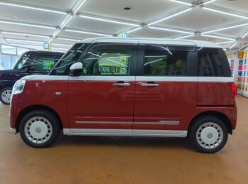 ムーヴキャンバス ストライプスＧ 純正ナビ 4WD