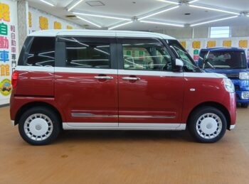 ムーヴキャンバス ストライプスＧ 純正ナビ 4WD