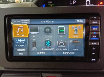 タント Ｘターボ　純正ナビ　ＴＶ　パノラマモニター 4WD