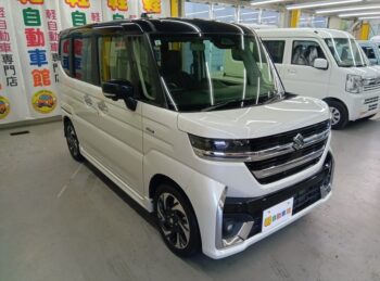 スペーシアカスタム ハイブリッドXS 全方位モニター純正ナビ・TV・スズキコネクト 4WD