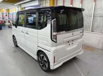 スペーシアカスタム ハイブリッドXS 全方位モニター純正ナビ・TV・スズキコネクト 4WD