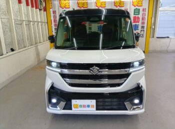 スペーシアカスタム ハイブリッドXS 全方位モニター純正ナビ・TV・スズキコネクト 4WD