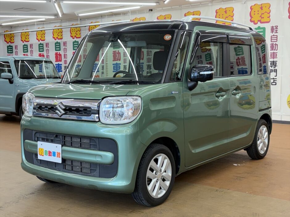スペーシア ハイブリッドＸ 全方位モニター用カメラパッケージ　純正ナビ・ＴＶ 4WD