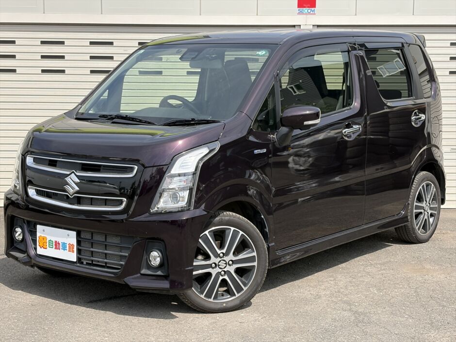 ワゴンR スティングレー ハイブリッドT ターボ 全方位モニター 純正ナビ・TV 4WD