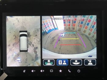 スペーシアカスタム ハイブリッド　XS　全方位モニター付純正9インチTV　スズキコネクト　未使用車　4WD