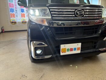 タントカスタム X　ナビ・TV・バックカメラ　後期型　４WD