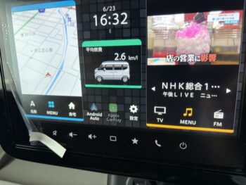 スペーシア ハイブリッドＸ　セーフティプラスパッケージ 全方位モニター純正ナビ　ＴＶ　スズキコネクト 未使用車 4WD