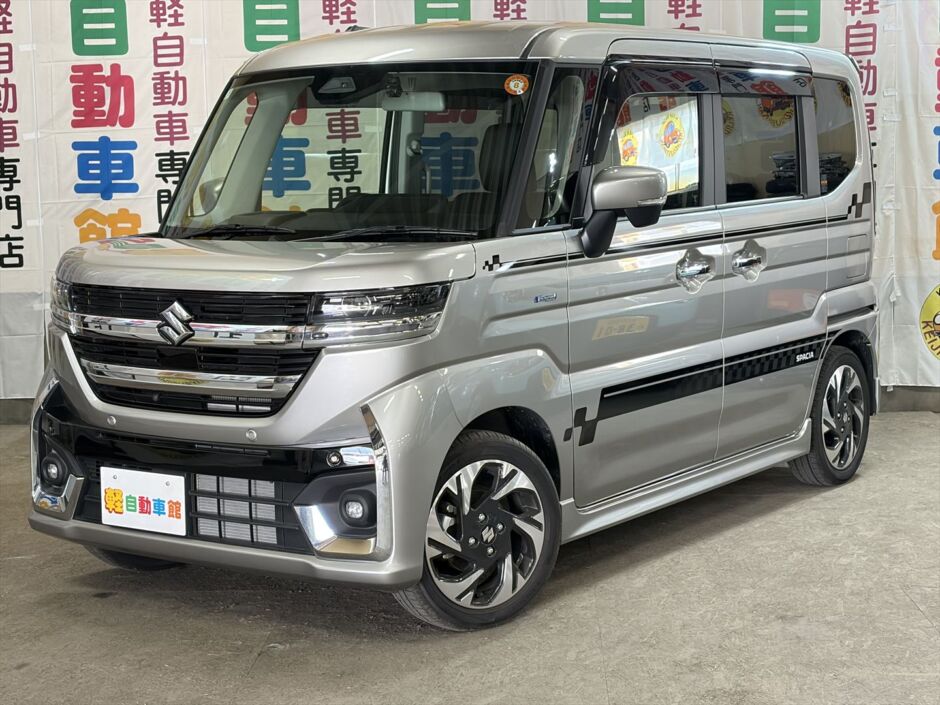 スペーシアカスタム ハイブリッドXS 純正ナビ・TV・スズキコネクト 4WD