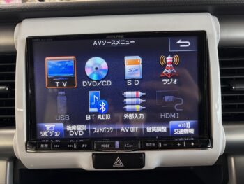 ハスラー Xターボ　8インチナビ・TV・バックカメラ　4WD