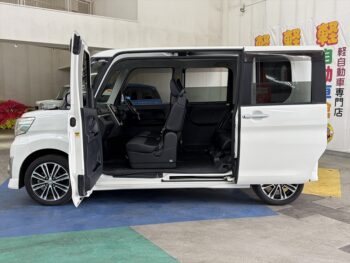タントカスタム RS　ターボ　トップエディションSAⅡ　純正ナビ・TV　4WD