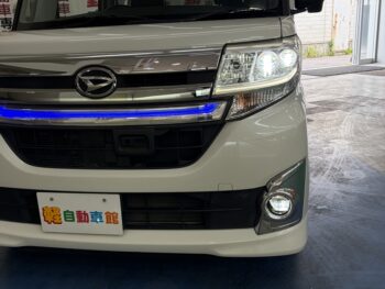 タントカスタム RS　ターボ　トップエディションSAⅡ　純正ナビ・TV　4WD
