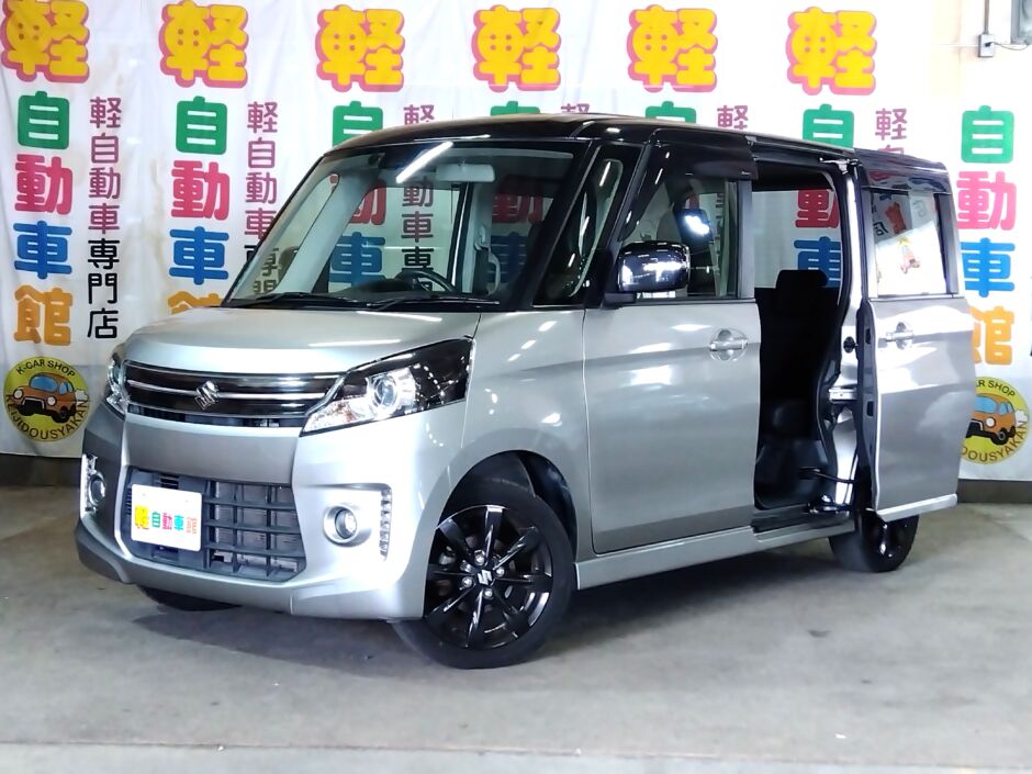 スペーシアカスタム XSリミテッド スマートフォン連携ナビ装着車　 4WD