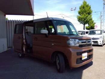 スペーシア ハイブリッドＸ 全方位モニター付純正ナビＴＶ スズキコネクト 4WD