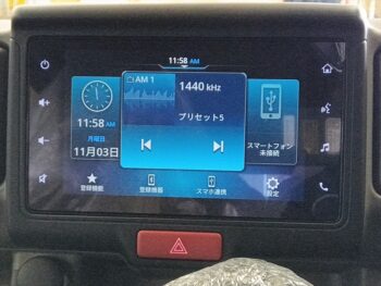 エブリイバン ジョインターボ バックアイカメラ付ディスプレイオーディオ 未使用車 4WD