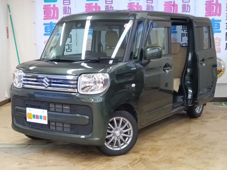 スペーシア ハイブリッドX　純正ナビTVバックカメラ　４WD