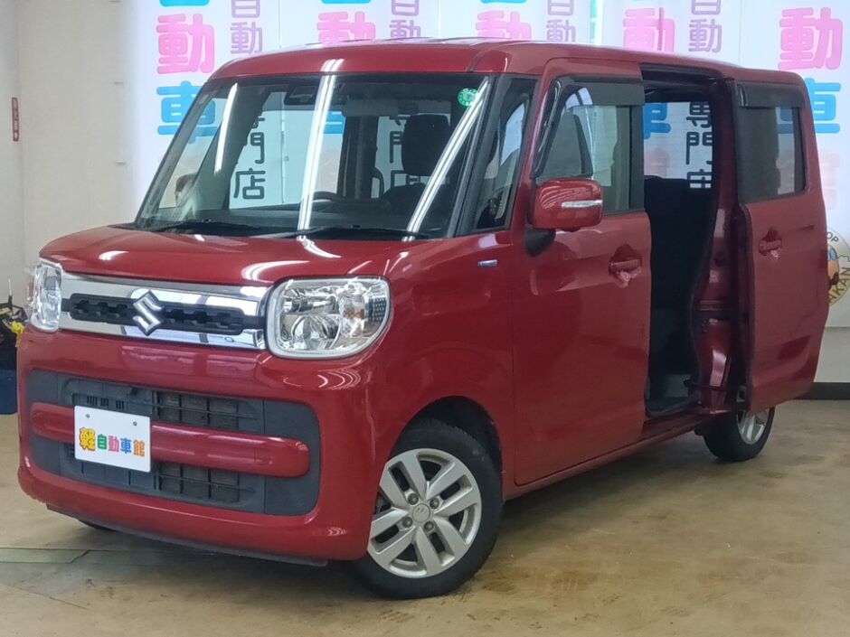 スペーシア ハイブリッドX　全方位カメラ　社外ナビ　４WD