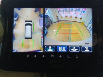 スペーシアカスタム ハイブリッドXSターボ　全方位モニター付純正９インチナビTV　スズキコネクト　４WD