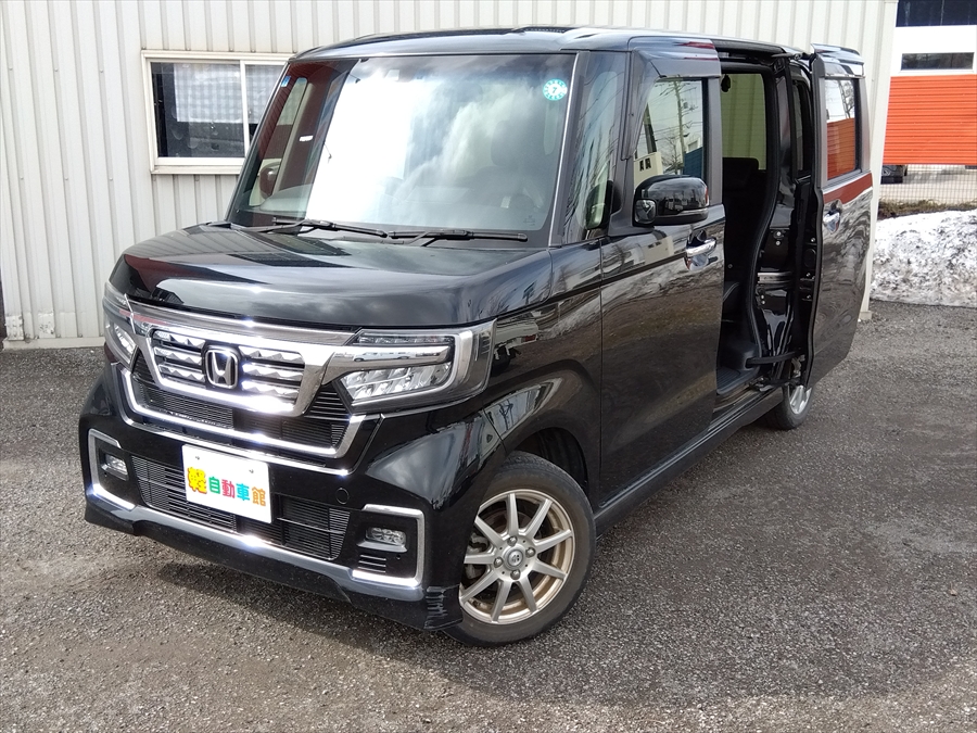 N-BOXカスタム Ｌ・ターボ 純正8インチプレミアムナビＴＶ バックカメラ 後期型 4WD