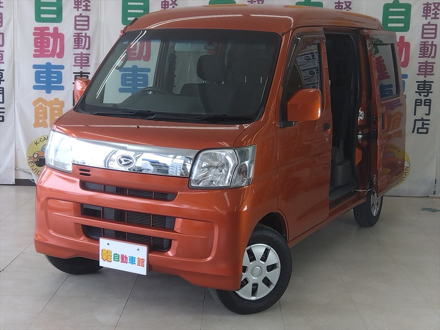 ハイゼットカーゴバン クルーズターボリミテッド　純正ナビ・TV・バックカメラ　4WD