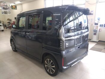 N-BOXカスタム L・スロープ　福祉車両車いす仕様　純正ナビ・TV・バックカメラ　4WD
