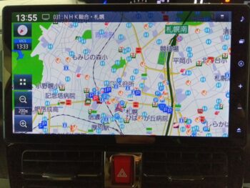 タントカスタム RS　ターボ　純正10インチナビTV　バックカメラ　４WD